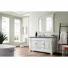 James Martin Vanities Brookfield 60in Single Vanity, Bright White w/ 3 CM Charcoal Soapstone Quartz Top 147-V60S-BW-3CSP